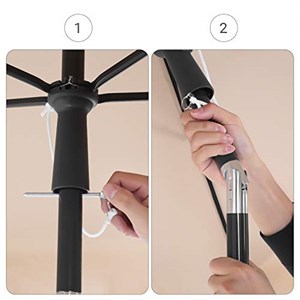 Parasol de balcon rectangulaire 2 x 1 200 x 125 x 240 cm taupe