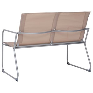 Salon de jardin meuble d'extérieur ensemble de 102 x 53 x 80 cm taupe