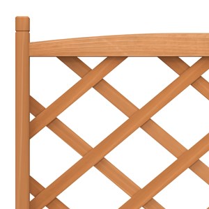 Jardinière bac lit surélevé plantes fleurs terrasse 75 x 35 x 150 cm bois marron