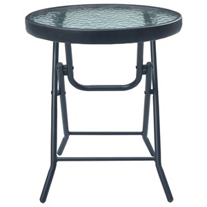 Ensemble de bistro jardin meuble extérieur terrasse 62 x 59 x 93 cm noir