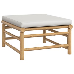 Salon de jardin meuble d'extérieur ensemble de 55 x 65 x 30 cm bambou marron