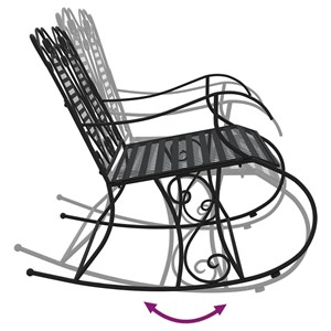 Banc de jardin meuble de patio d'extérieur 113 x 84 x 94 cm noir