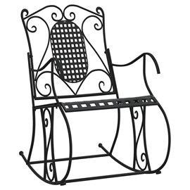 Banc de jardin meuble de patio d'extérieur 84 x 54 x 95 cm noir