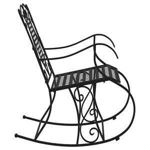 Banc de jardin meuble de patio d'extérieur 84 x 54 x 95 cm noir