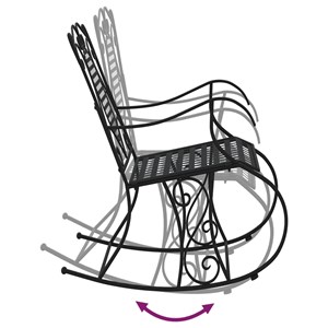 Banc de jardin meuble de patio d'extérieur 84 x 54 x 95 cm noir