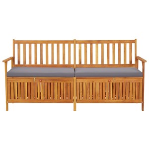Banc de jardin meuble de patio d'extérieur 170 x 63 x 84 cm bois marron
