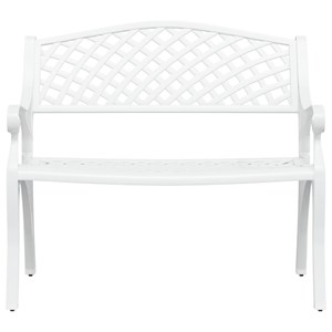 Banc de jardin meuble de patio d'extérieur 102 x 50 x 83 cm aluminium
