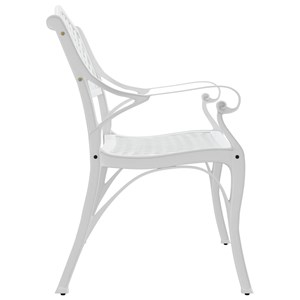 Banc de jardin meuble de patio d'extérieur 102 x 50 x 83 cm aluminium