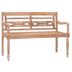 Banc de jardin meuble de patio d'extérieur 120 x 51.5 x 84 cm bois marron