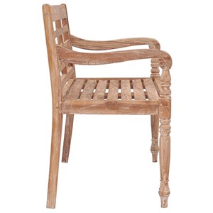 Banc de jardin meuble de patio d'extérieur 120 x 51.5 x 84 cm bois marron