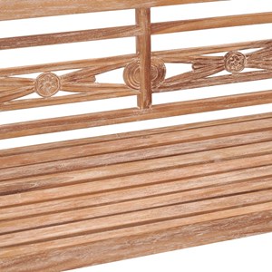 Banc de jardin meuble de patio d'extérieur 120 x 51.5 x 84 cm bois marron