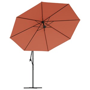Parasol meuble de jardin en porte-à-fau x 350 x 350 x 280 cm aluminium