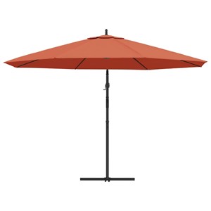 Parasol meuble de jardin en porte-à-fau x 350 x 350 x 280 cm aluminium