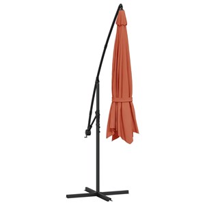 Parasol meuble de jardin en porte-à-fau x 350 x 350 x 280 cm aluminium