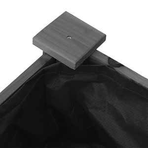 Jardinière bac lit surélevé plantes fleurs terrasse 71 x 37 x 80 cm bois marron