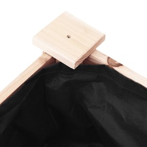 Jardinière bac lit surélevé plantes fleurs terrasse 71 x 37 x 80 cm bois marron