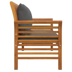 Banc de jardin meuble de patio d'extérieur 120 x 60 x 81 cm bois marron