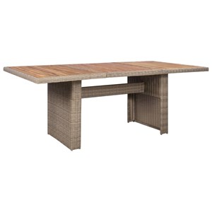 Salon de jardin meuble d'extérieur ensemble de 200 x 100 x 74 cm résine