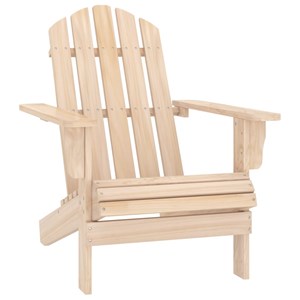 Chaise de jardin adirondack avec table bois 69.5 x 86.5 x 89.5 cm bois marron