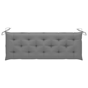 Banc de jardin meuble de patio d'extérieur 150 x 57.5 x 90 cm bois marron