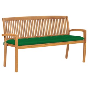 Banc de jardin meuble de patio d'extérieur 159 x 57.5 x 90 cm bois marron