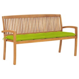 Banc de jardin meuble de patio d'extérieur 159 x 57.5 x 90 cm bois marron