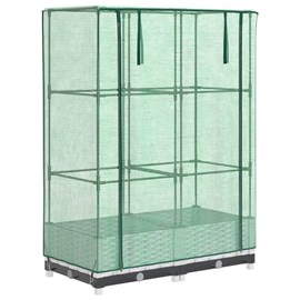 Jardinière bac lit surélevé plantes fleurs terrasse 80 x 40 x 123 cm