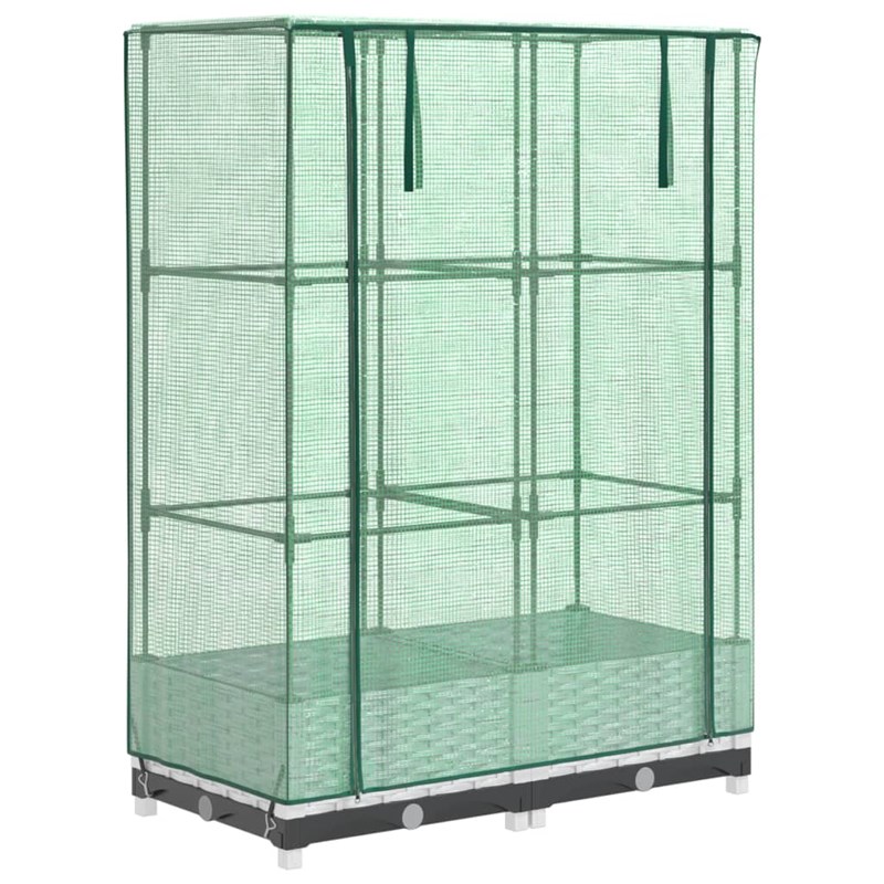 Jardinière bac lit surélevé plantes fleurs terrasse 80 x 40 x 123 cm