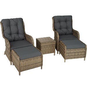 Salon de jardin marron naturel 2108049 58 x 56 x 44.5 cm marron