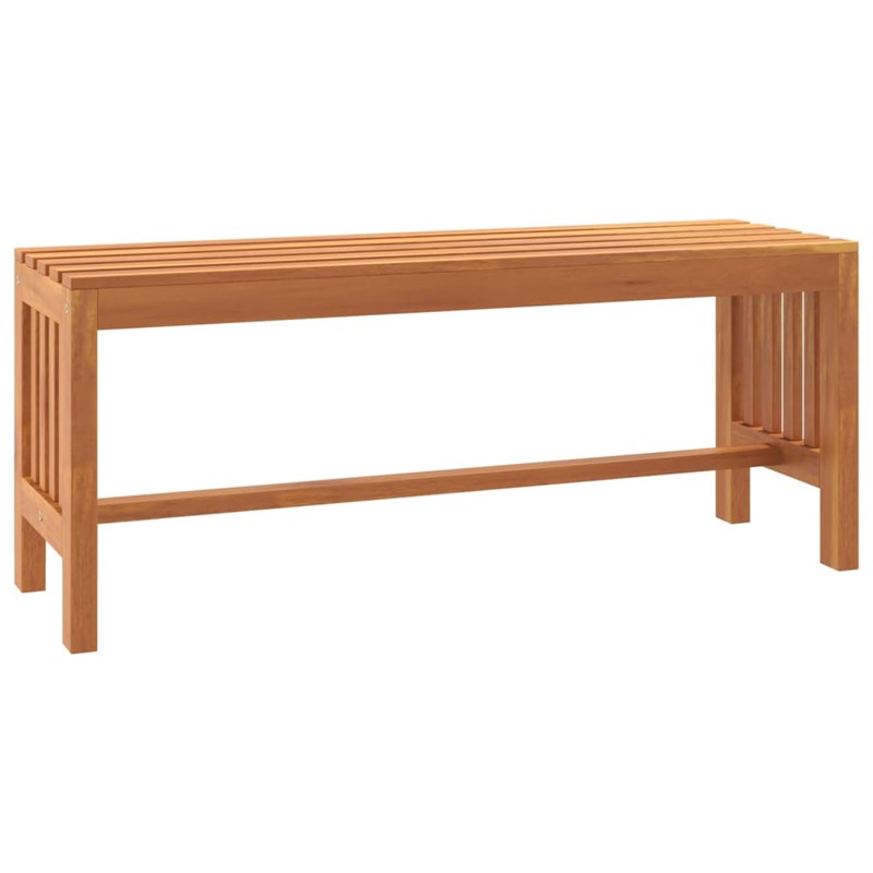 Banc de jardin meuble de patio d'extérieur 110 x 35 x 45 cm bois marron