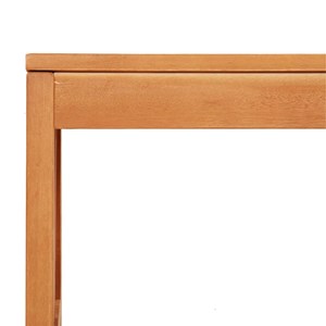 Banc de jardin meuble de patio d'extérieur 110 x 35 x 45 cm bois marron