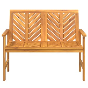 Banc de jardin meuble de patio d'extérieur 109 x 62.5 x 89 cm bois marron