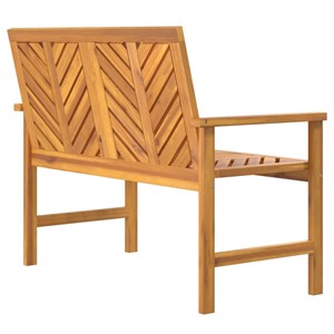 Banc de jardin meuble de patio d'extérieur 109 x 62.5 x 89 cm bois marron