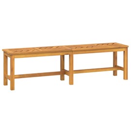 Banc de jardin meuble de patio d'extérieur 150 x 35 x 45 cm bois marron