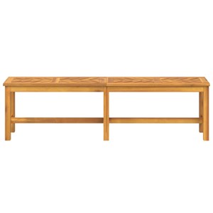 Banc de jardin meuble de patio d'extérieur 150 x 35 x 45 cm bois marron