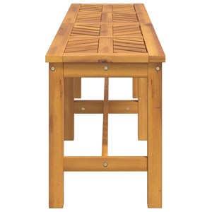 Banc de jardin meuble de patio d'extérieur 150 x 35 x 45 cm bois marron