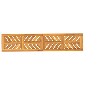 Banc de jardin meuble de patio d'extérieur 150 x 35 x 45 cm bois marron