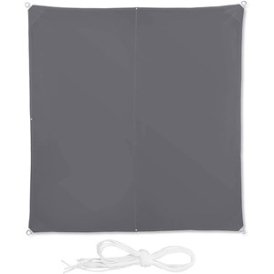 Voile d'ombrage carré 3 x 3 m 300 x 300 x 300 cm gris