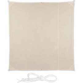 Voile d’ombrage carré 2 x 2 m 200 x 200 x 200 cm beige