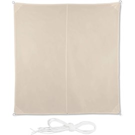 Voile d’ombrage carré 3 x 3 m 300 x 300 x 300 cm beige