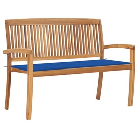 Banc de jardin meuble de patio d'extérieur 128.5 x 57.5 x 90 cm bois marron