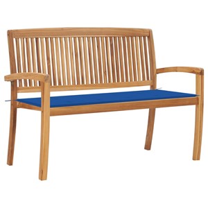 Banc de jardin meuble de patio d'extérieur 128.5 x 57.5 x 90 cm bois marron