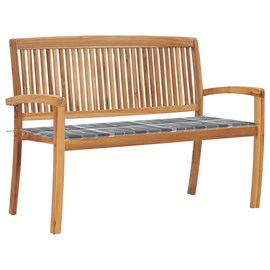 Banc de jardin meuble de patio d'extérieur 120 x 50 x 4 cm bois marron