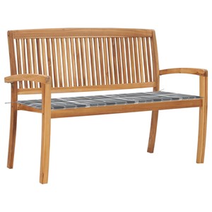 Banc de jardin meuble de patio d'extérieur 120 x 50 x 4 cm bois marron