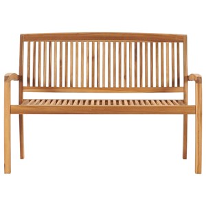 Banc de jardin meuble de patio d'extérieur 120 x 50 x 4 cm bois marron