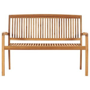 Banc de jardin meuble de patio d'extérieur 128.5 x 57.5 x 90 cm bois marron