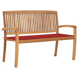 Banc de jardin meuble de patio d'extérieur 128.5 x 57.5 x 90 cm bois marron