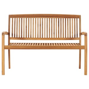 Banc de jardin meuble de patio d'extérieur 128.5 x 57.5 x 90 cm bois marron