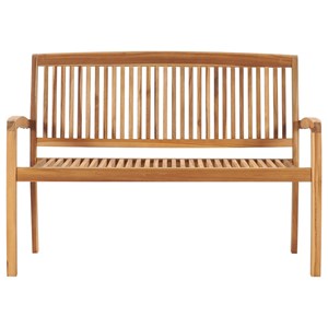 Banc de jardin meuble de patio d'extérieur 128.5 x 57.5 x 90 cm bois marron