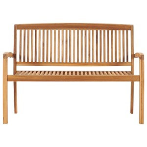Banc de jardin meuble de patio d'extérieur 128.5 x 57.5 x 90 cm bois bleue